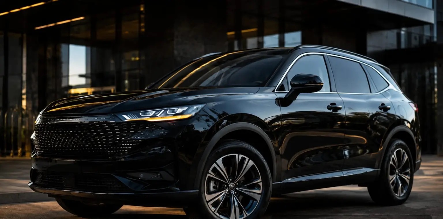 SUV executiva preto da frota executiva