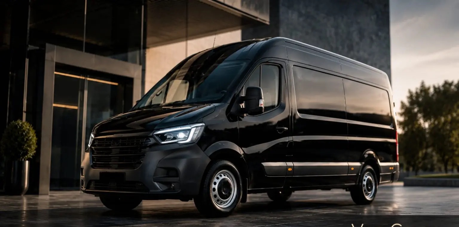 Van Cargo preto da frota executiva